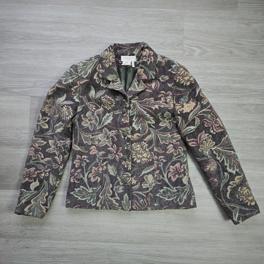 Floral Tapestry Jacket - Blazer
